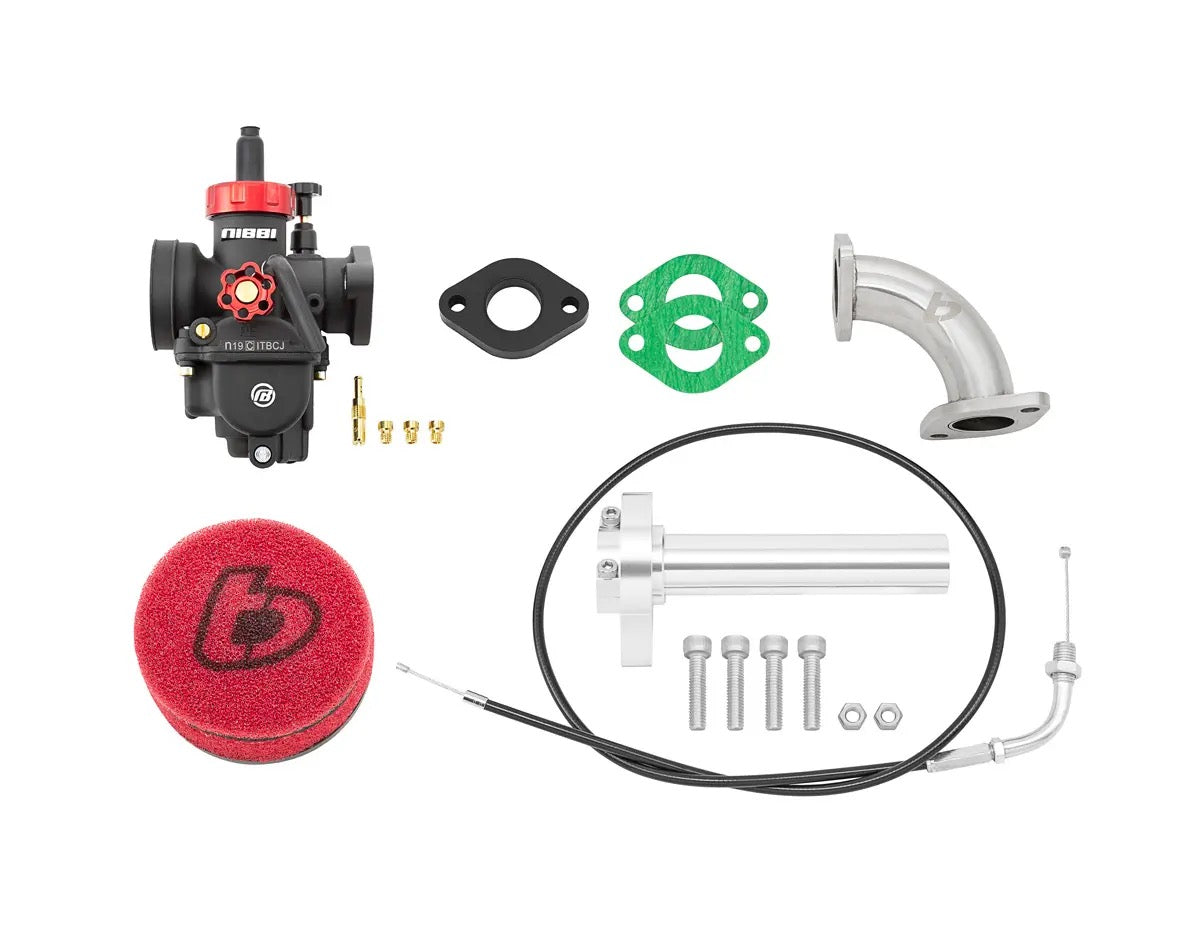 TB Parts Carb Kit, Nibbi 19, & Billet Throttle - TTR110
